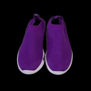 NWOT Women's Purple Mesh Slip-on Sock Shoes Sneakers Size 8!
